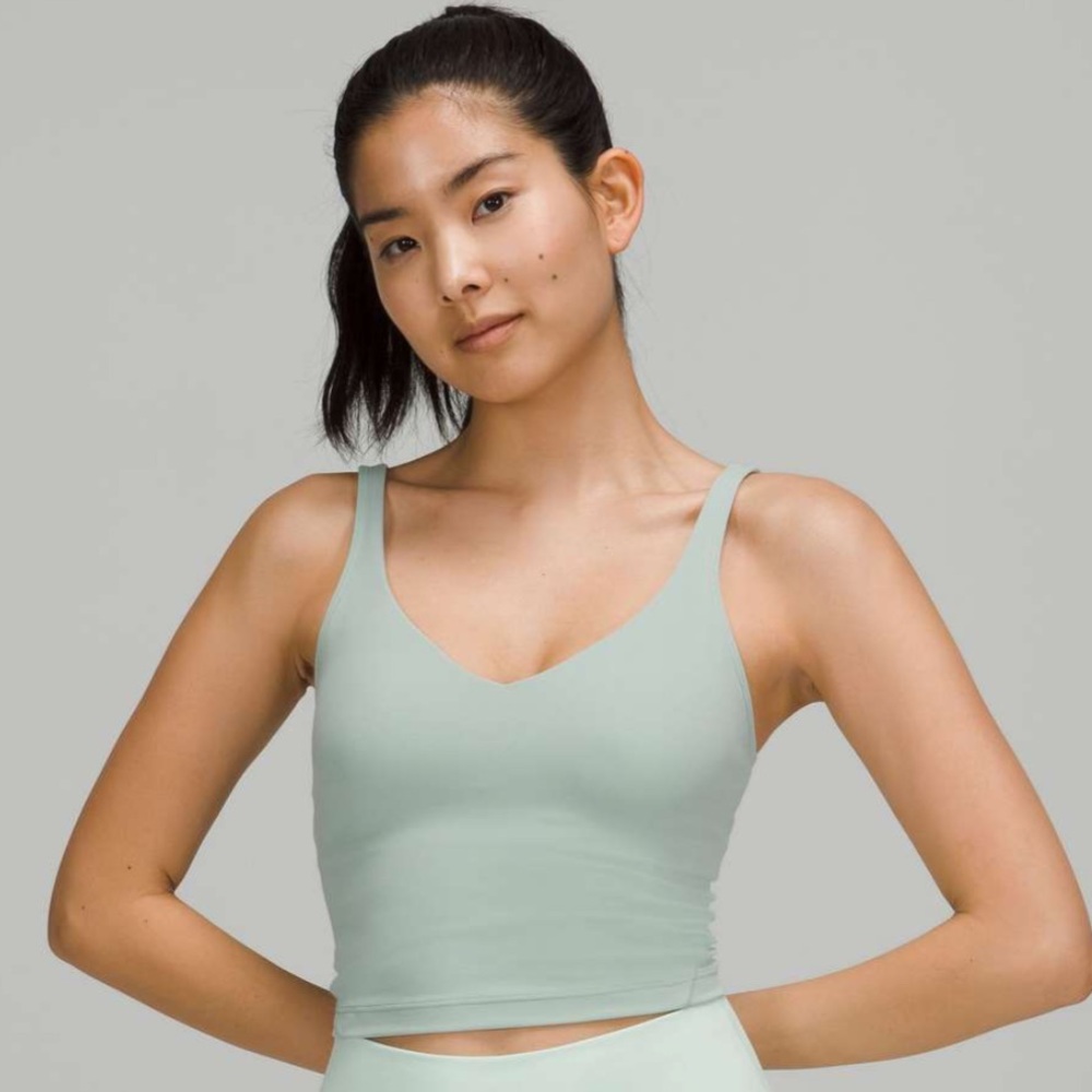 Lululemon Align Tank Top Size 6 Silver Blue